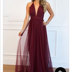 FOREVER LOVE MAXI DRESS: BURGUNDY